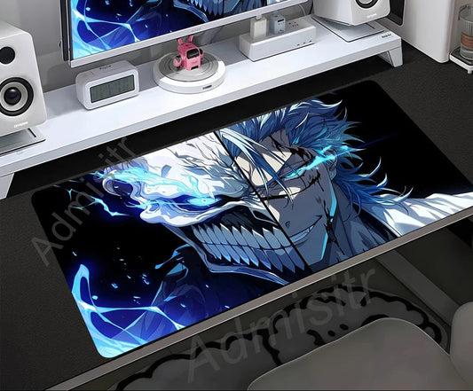 Large Mouse Pad Black White Anime BLEACH Mause Mats Gaming Accessories Office Gamer Keyboard Desk Mat Kurosaki Ichigo Mousepad